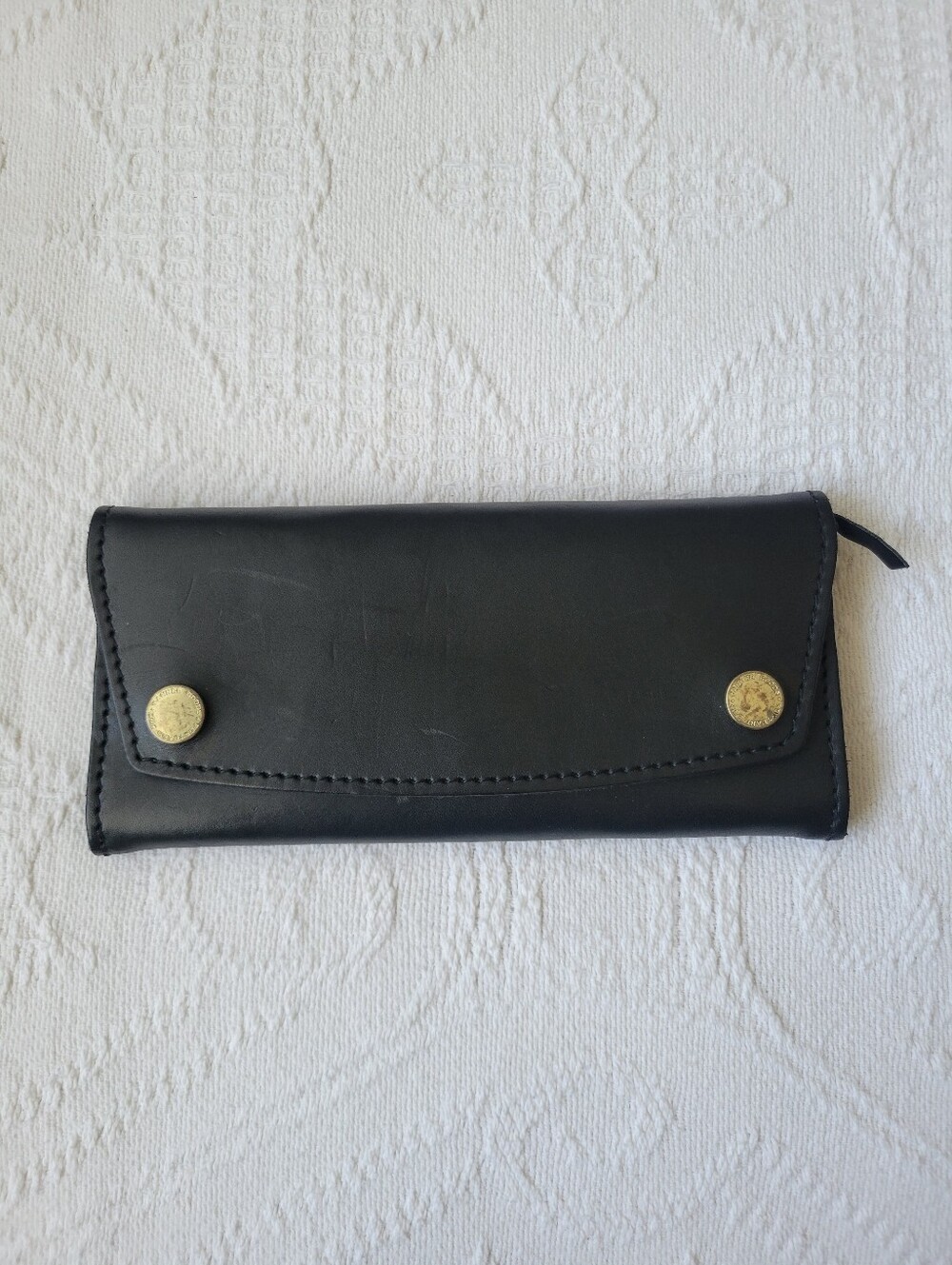 Tanner Goods Black Leather Workman Trucker Wallet